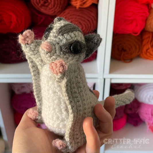 Sassy the Sugar Glider Amigurumi